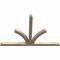 Ekena Millwork Richland Rough Sawn Timber Gable Bracket, Douglas Fir, 84"W x 56"H x 4"D x 4"F, 16/12 Pitch GBW084X56X0404RIC00RDF - alternate 3